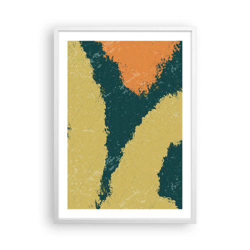 Poster in een witte lijst - Abstractie – langzame beweging - 50x70 cm