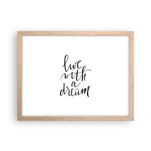 Een poster in een licht eiken lijst - Natuurlijk - 40x30 cm