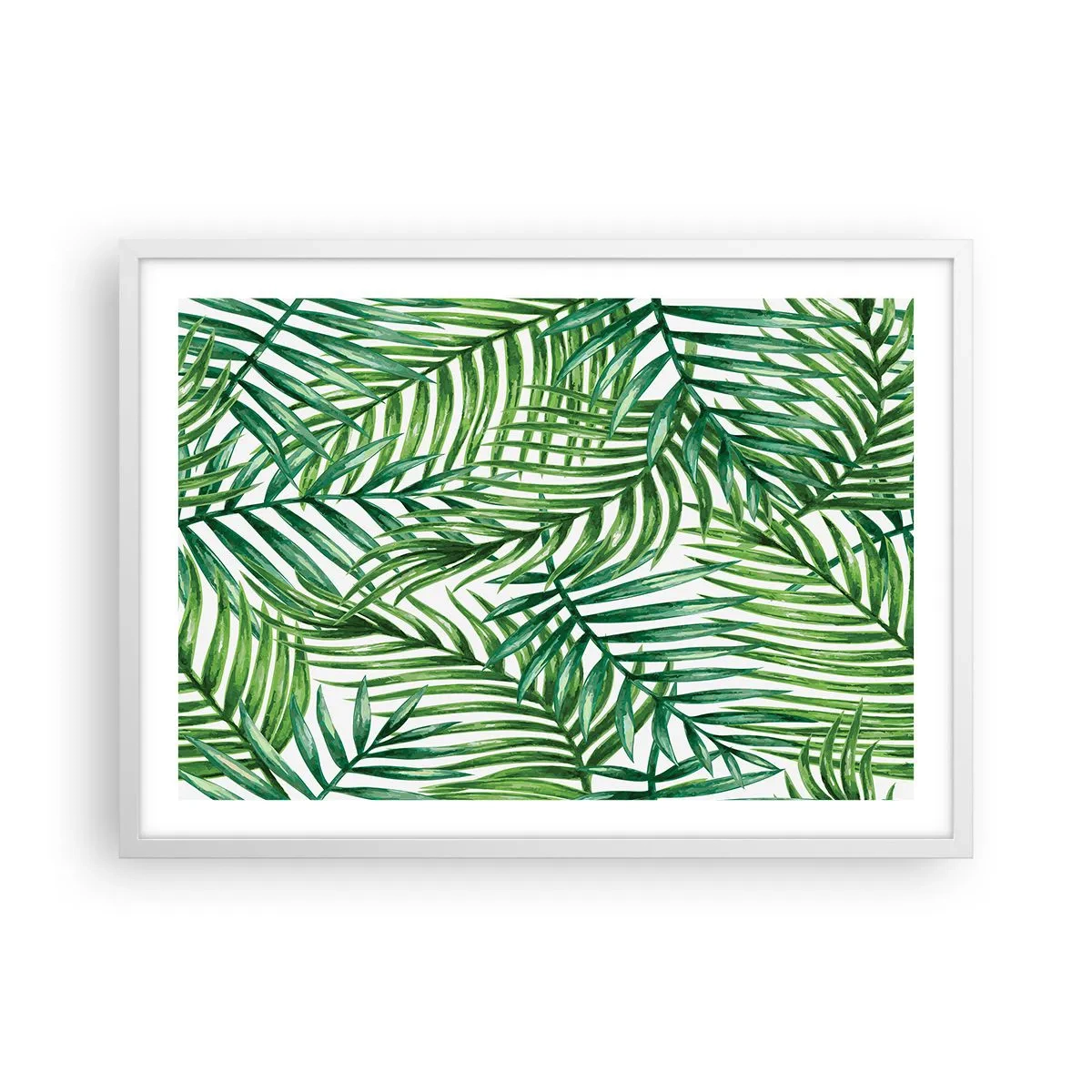 Poster in een witte lijst - Onder de groene luifel - 70x50 cm