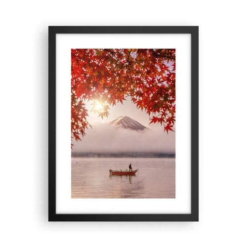 Poster in een zwarte lijst - In het Japanse klimaat - 30x40 cm