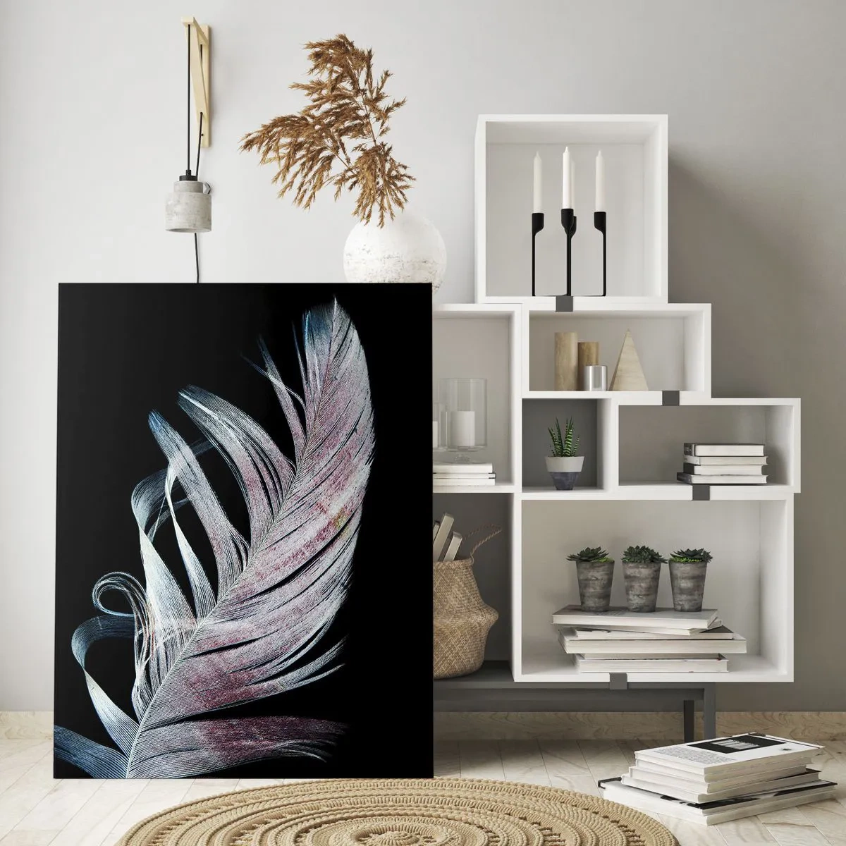 Schilderen op glas - Denk aan aanraking - 70x100 cm