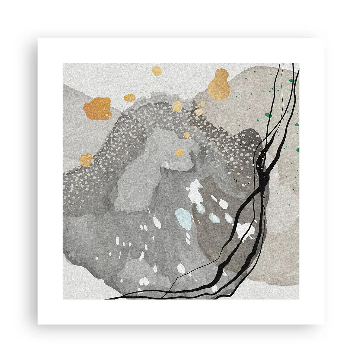 Poster - Organische compositie - 40x40 cm