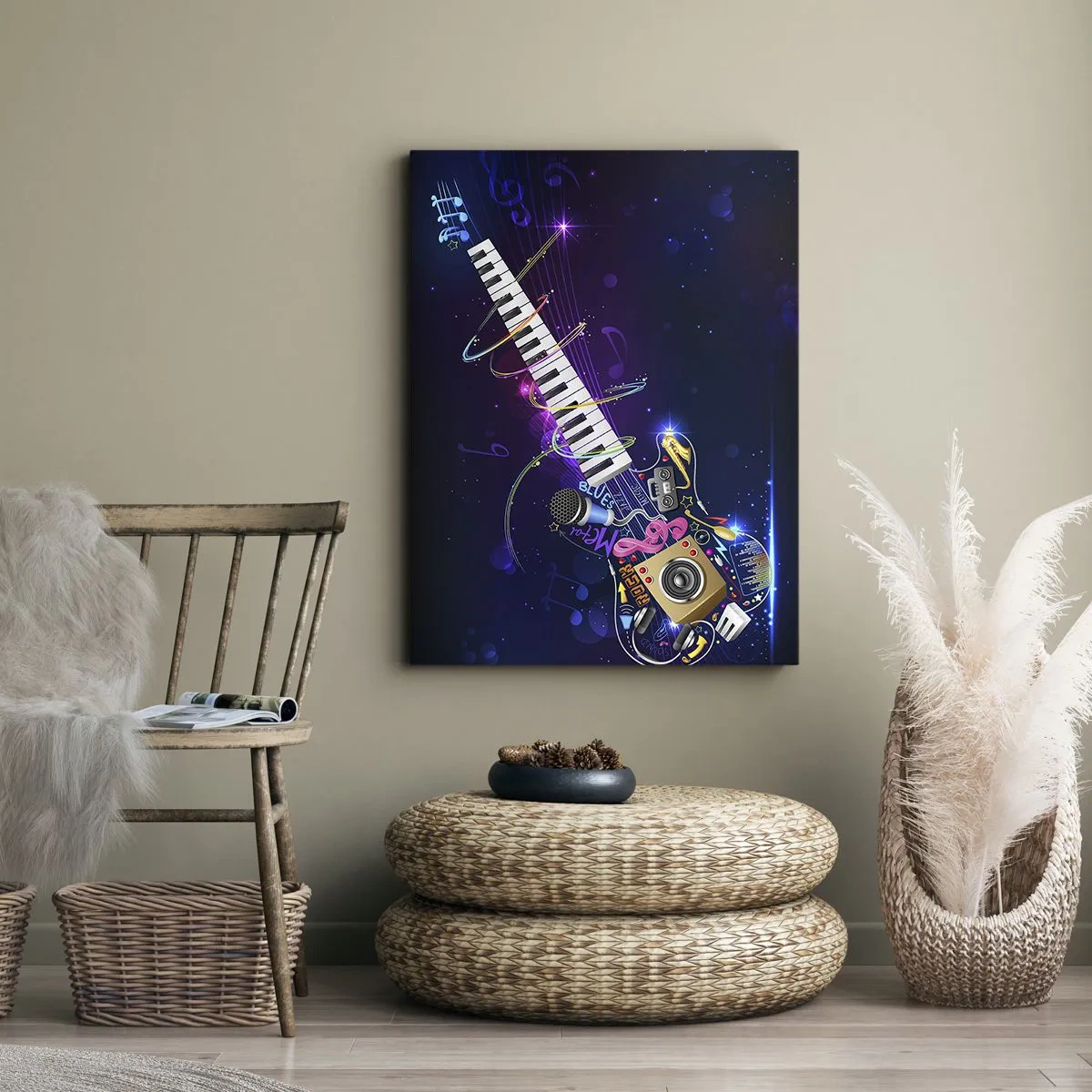 Schilderen op canvas - En alles is prima. - 45x80 cm