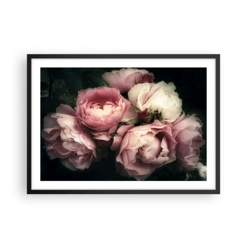 Poster in een zwarte lijst - De charme van belle epoque - 70x50 cm