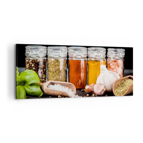 Schilderen op canvas - Zodat het leven smaak heeft - 100x40 cm