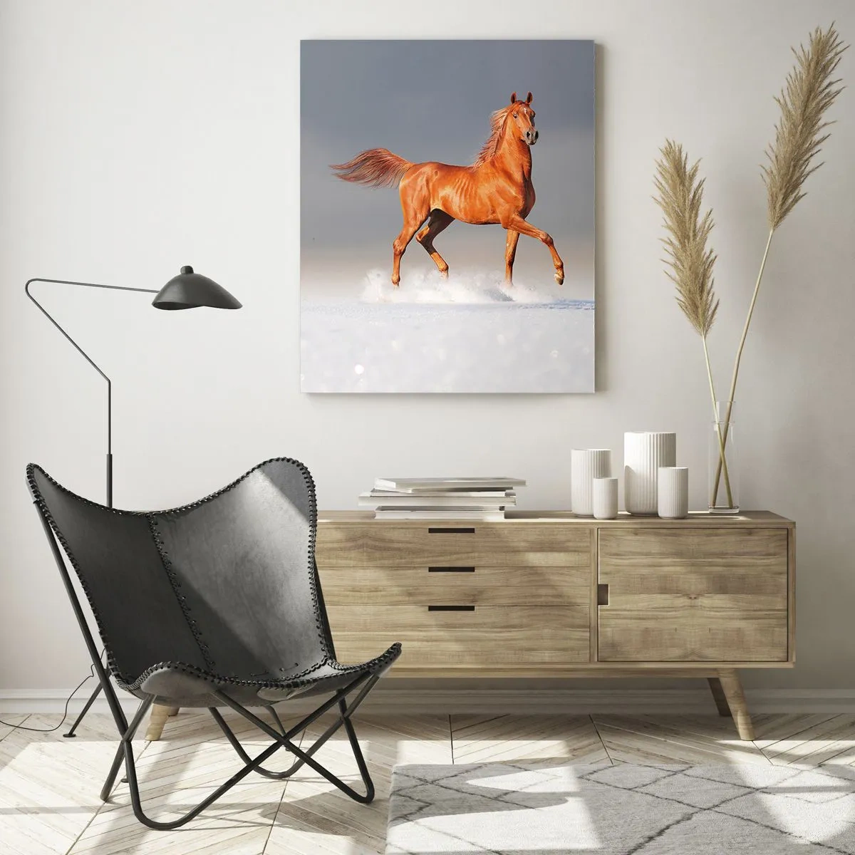 Schilderen op glas - Dansende elegantie - 50x70 cm