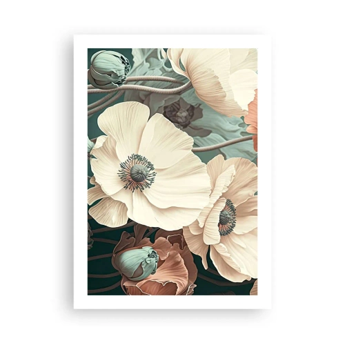 Poster - Het gefluister van klaprozen - 50x70 cm