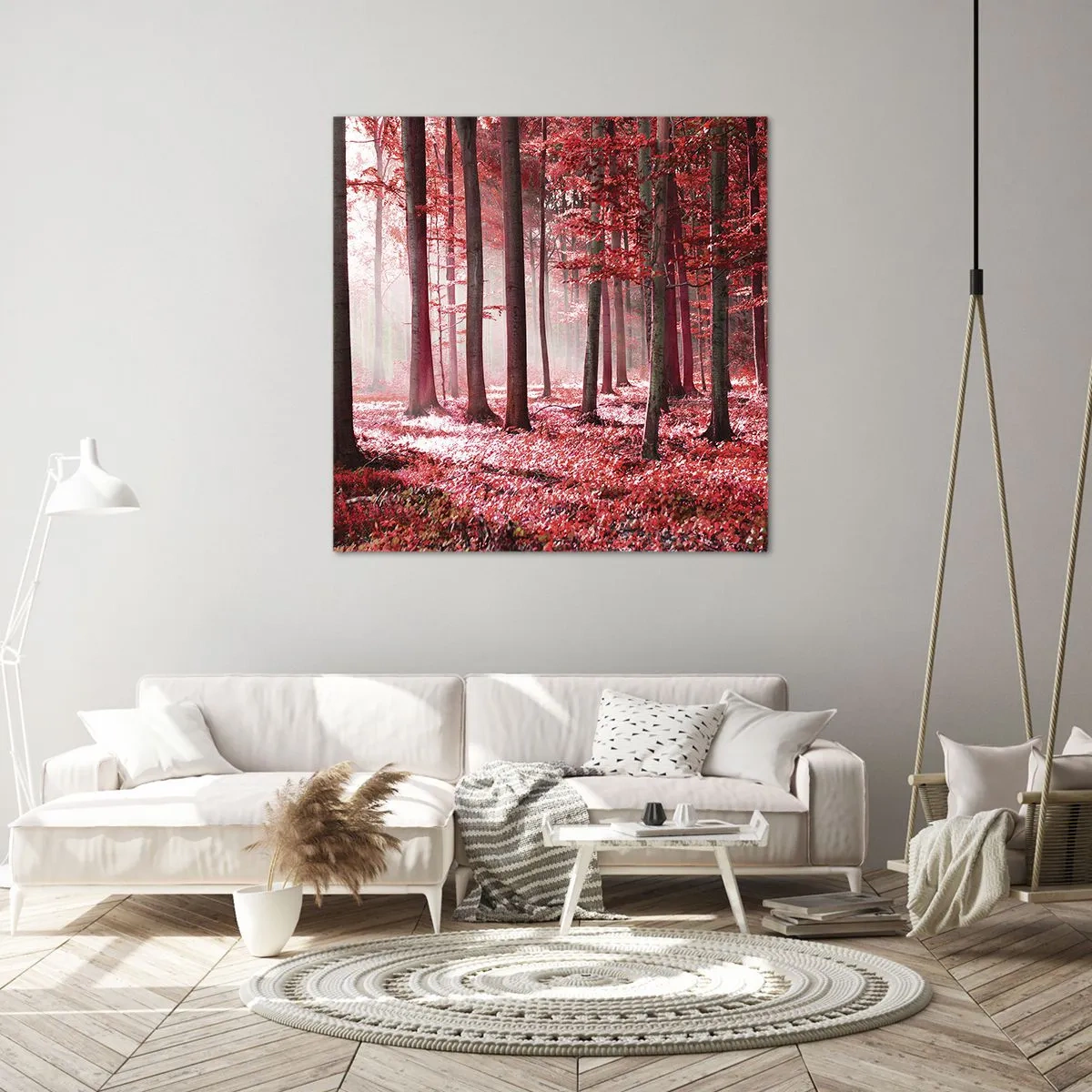Schilderen op canvas - Rood is net zo mooi - 60x60 cm