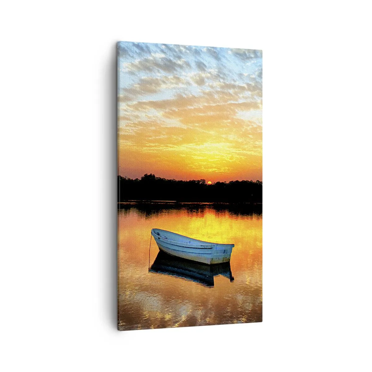 Schilderen op canvas - Kijk, luister, mediteer - 45x80 cm