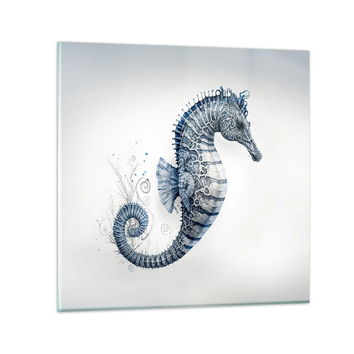 Schilderen op glas - Een subtiele grap van de natuur - 40x40 cm