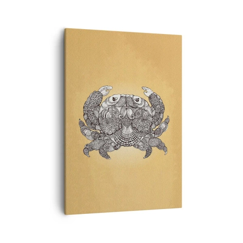 Schilderen op canvas - Verhalen van meneer Krabs - 50x70 cm