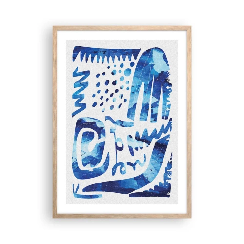 Een poster in een licht eiken lijst - Terug naar de wortels - 50x70 cm