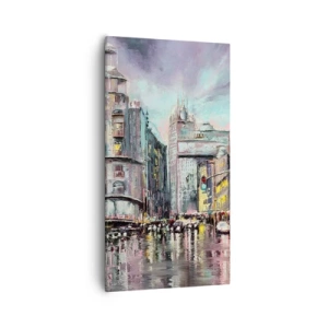 Schilderen op canvas - Het wordt een geslaagde avond - 55x100 cm