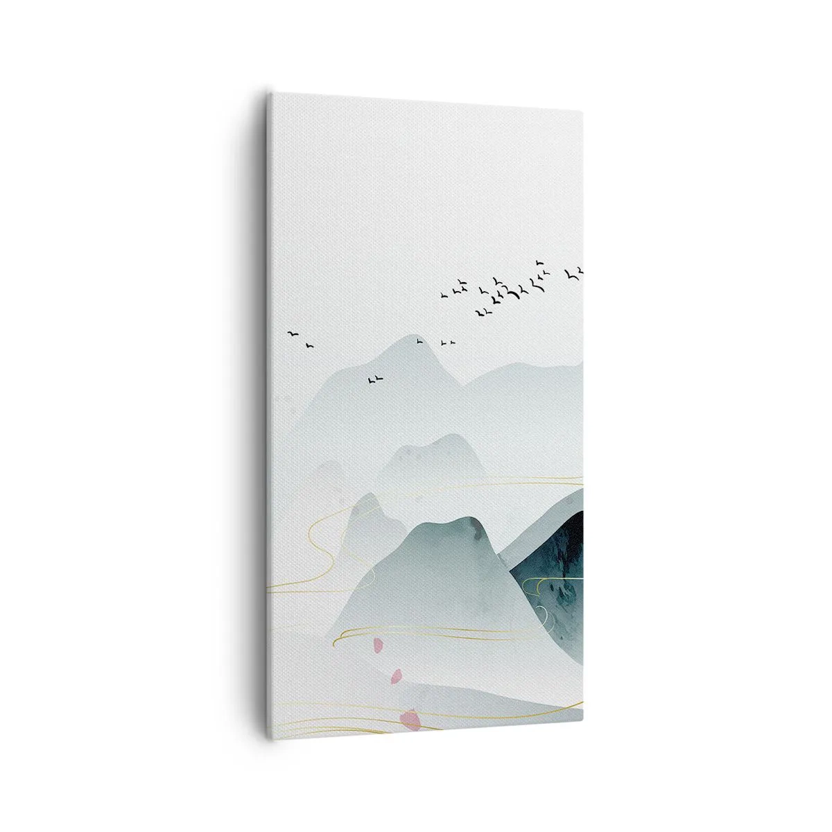 Schilderen op canvas - Over de toppen - 55x100 cm