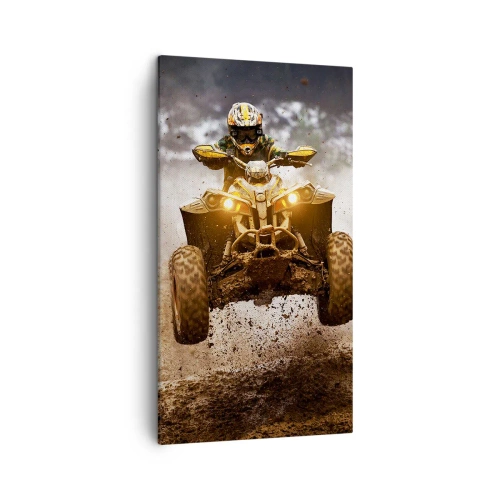 Schilderen op canvas - No risk no fun - 45x80 cm