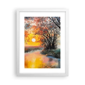 Poster in een witte lijst - Herfst vibes - 30x40 cm