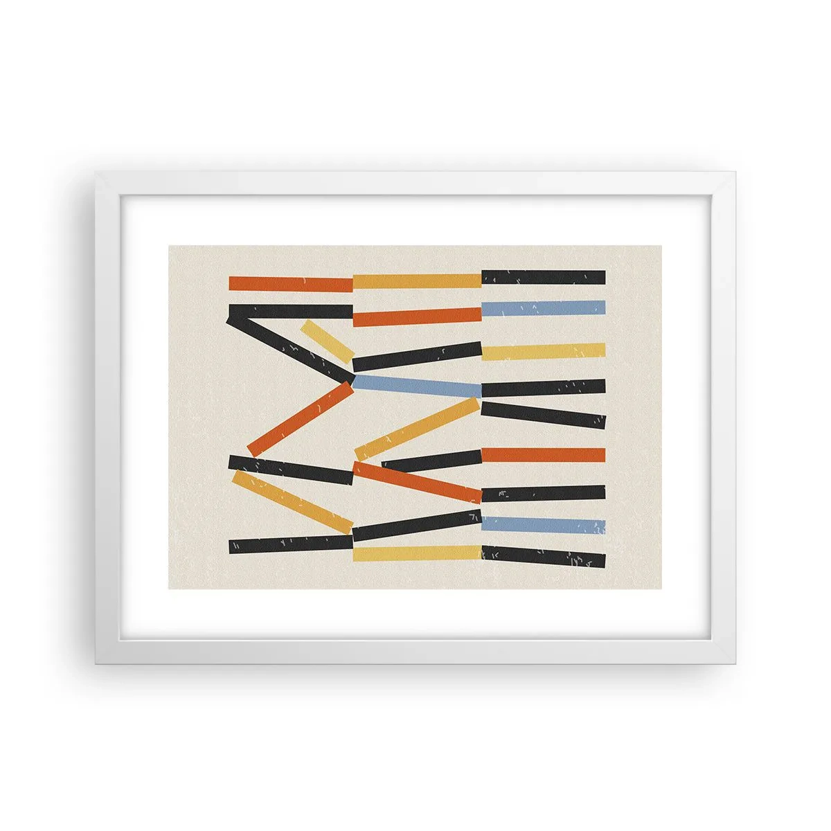 Poster in een witte lijst - Compositie op goed niveau - 40x30 cm