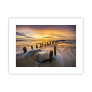 Poster - De rauwe schoonheid van de Oostzee - 40x30 cm