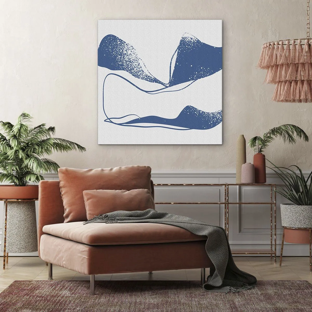 Schilderen op canvas - Gevleugelde abstractie - 70x70 cm