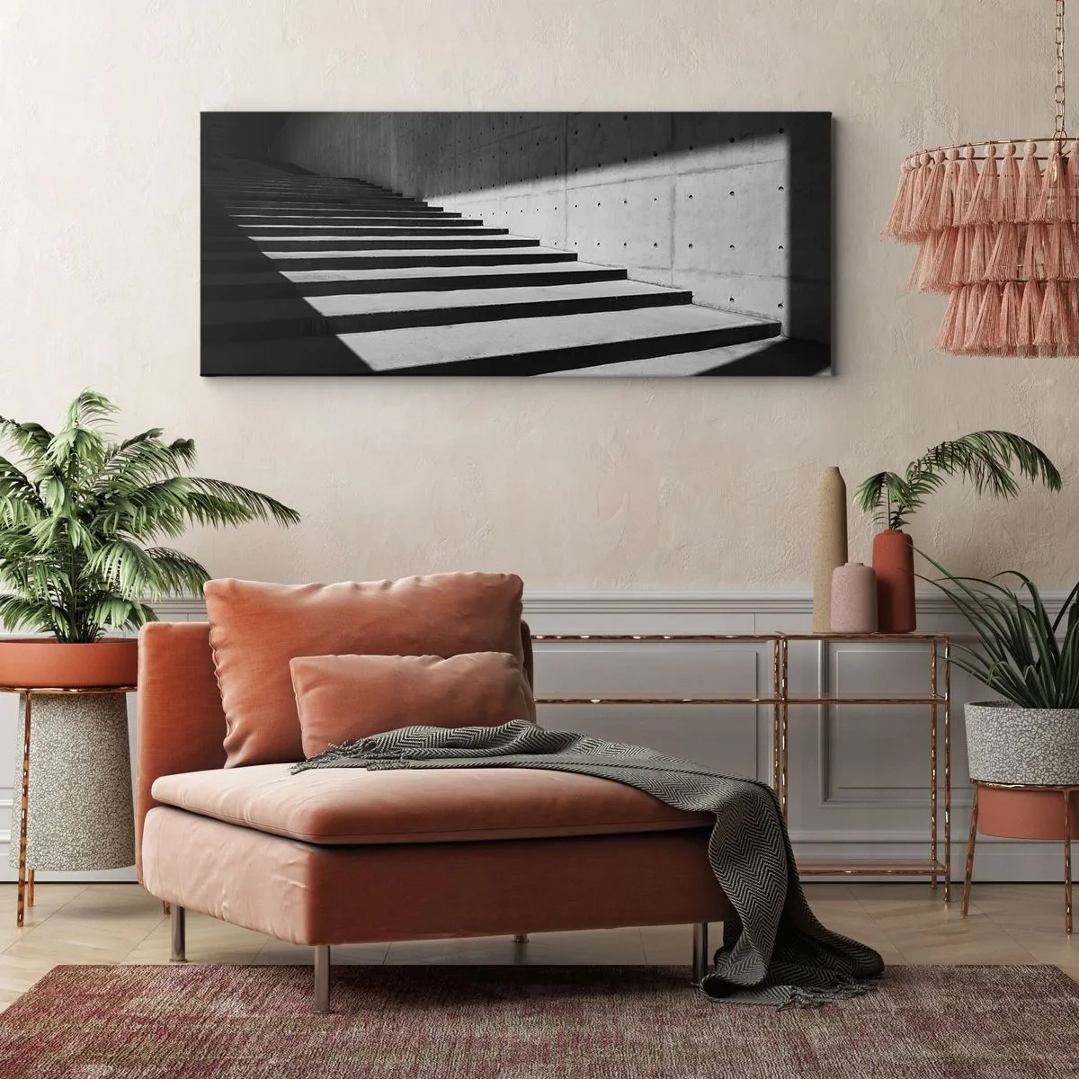 Schilderen op canvas - De rauwe schoonheid van het modernisme - 100x40 cm