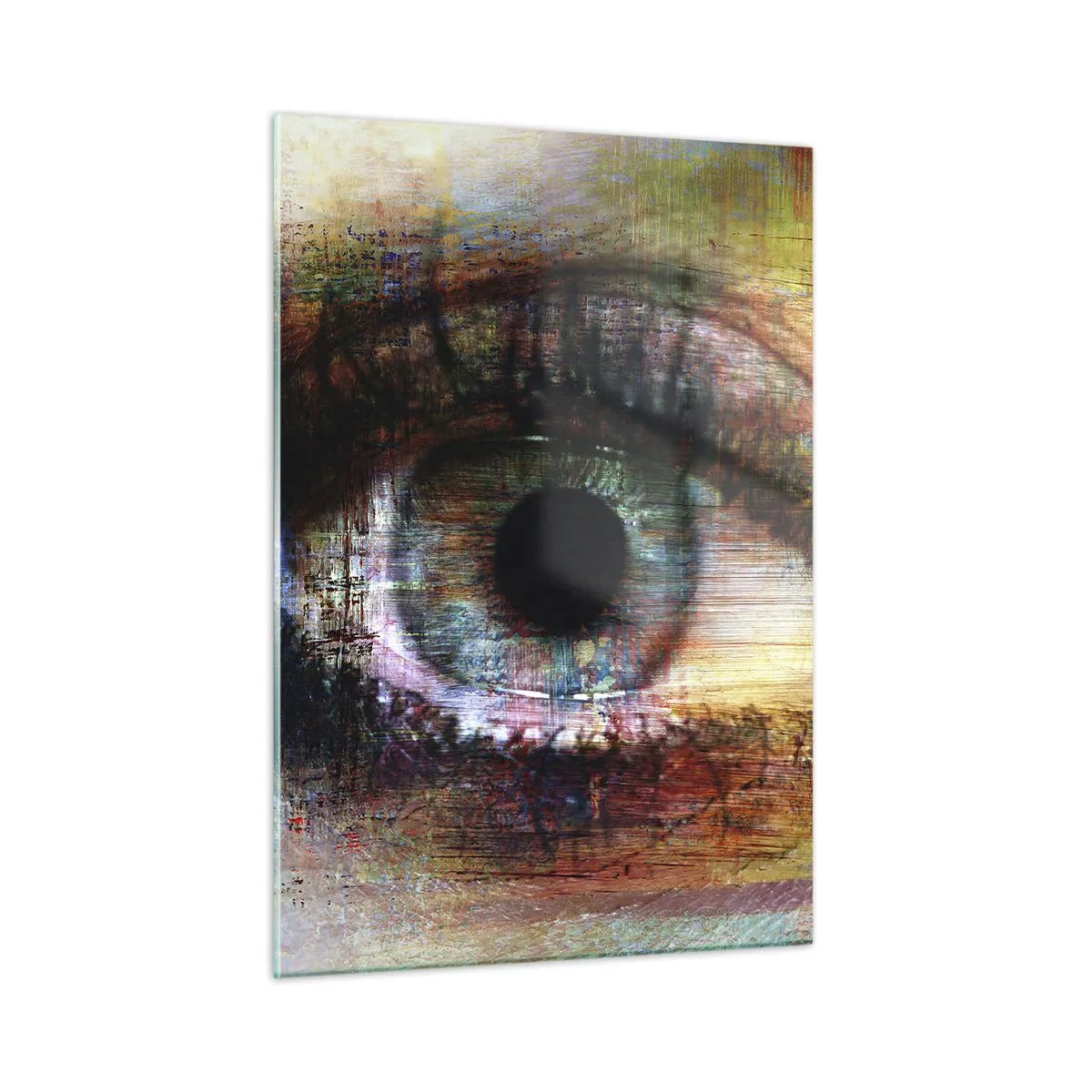 Schilderen op glas - Je kunt in de ziel kijken - 50x70 cm