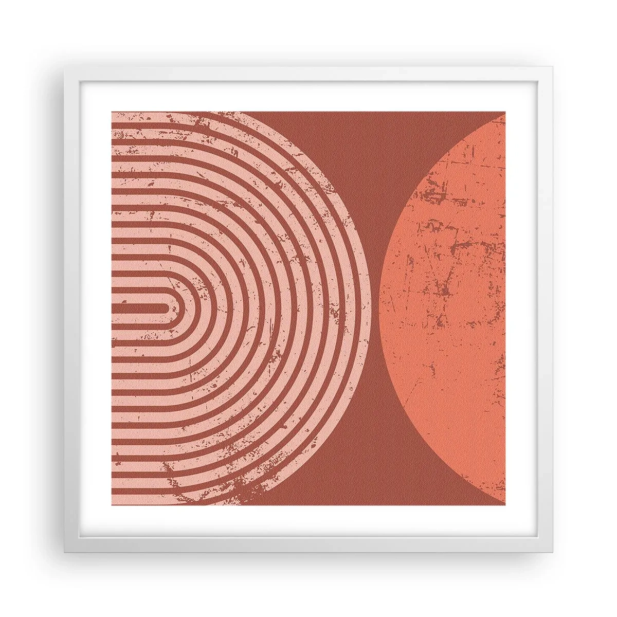 Poster in een witte lijst - Een nauwe band - 50x50 cm