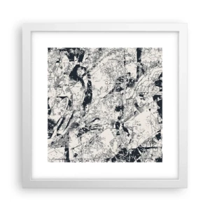 Poster in een witte lijst - Interpenetratie van tegenstellingen - 30x30 cm