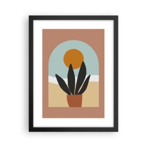 Poster in een zwarte lijst - Kleine geneugten - 30x40 cm