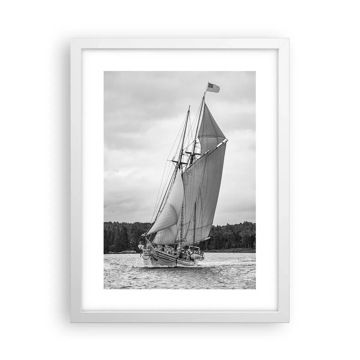 Poster in een witte lijst - Broeders van de wind - 30x40 cm
