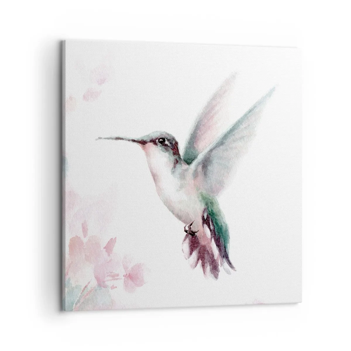 Schilderen op canvas - Vastgehouden tijdens fladderen - 50x50 cm