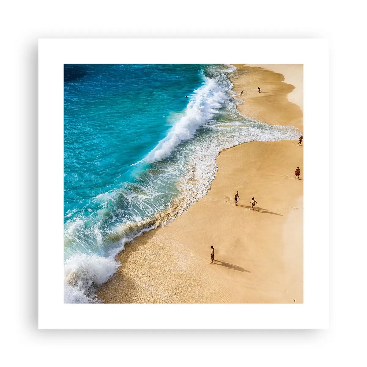 Poster - En dan de zon, het strand… - 40x40 cm