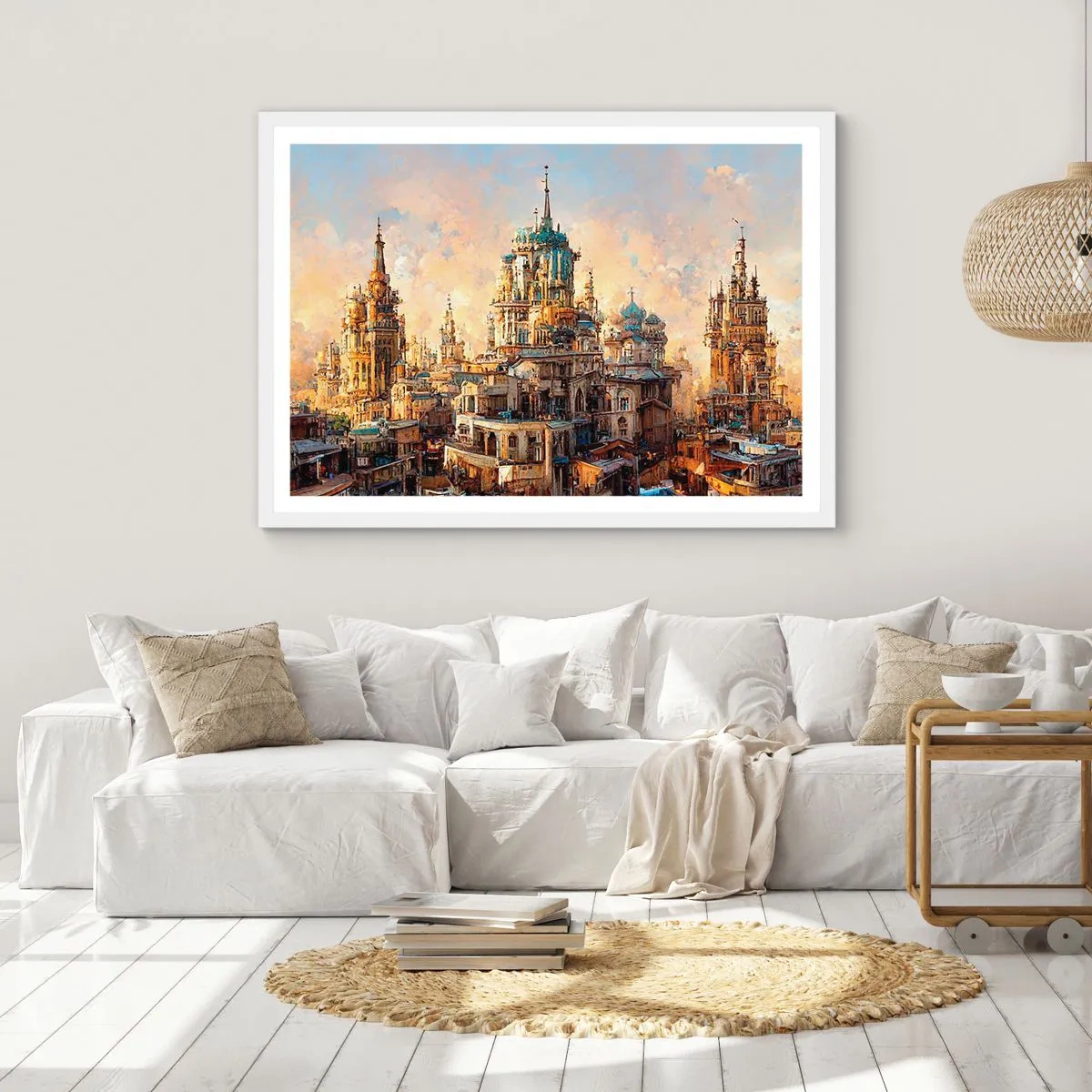 Poster in een witte lijst - Stad der steden - 70x50 cm