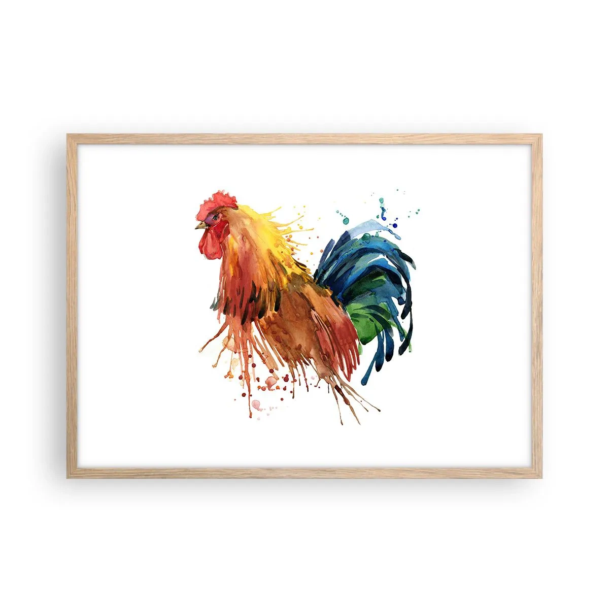 Een poster in een licht eiken lijst - Koninklijk gewaad, koninklijke trots - 70x50 cm