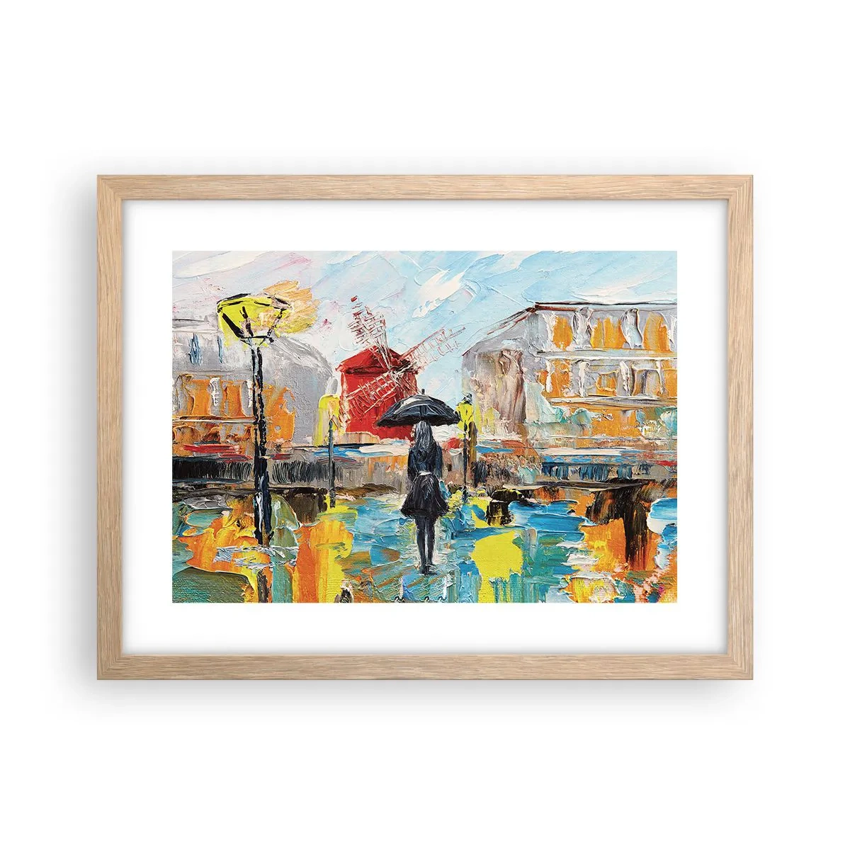 Een poster in een licht eiken lijst - Parijse legendes - 40x30 cm