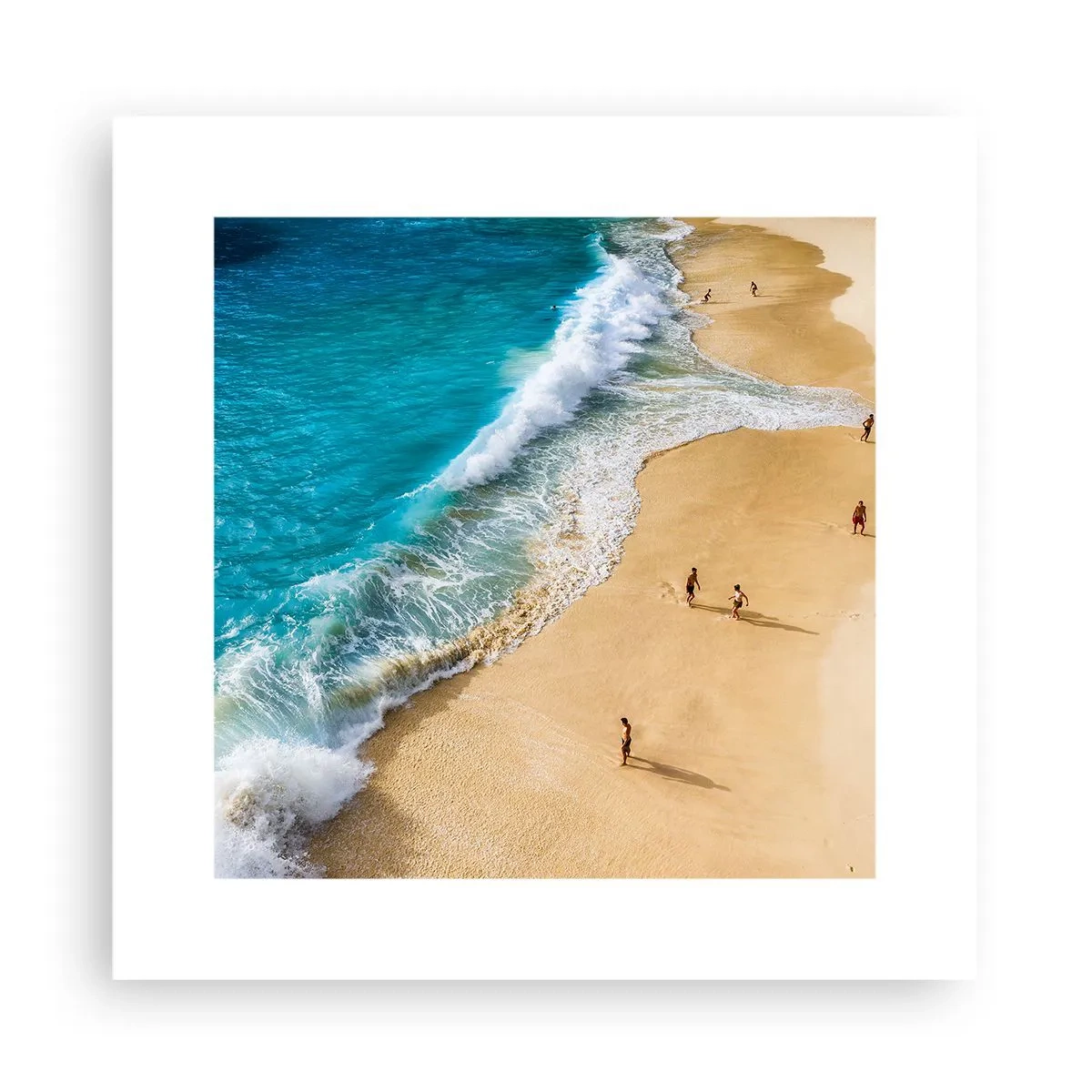 Poster - En dan de zon, het strand… - 30x30 cm