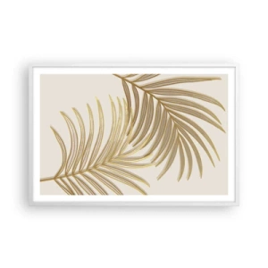 Poster in een witte lijst - Gouden Palm! - 91x61 cm