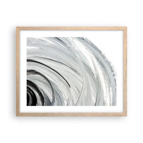 Een poster in een licht eiken lijst - Orbitale samenstelling - 50x40 cm