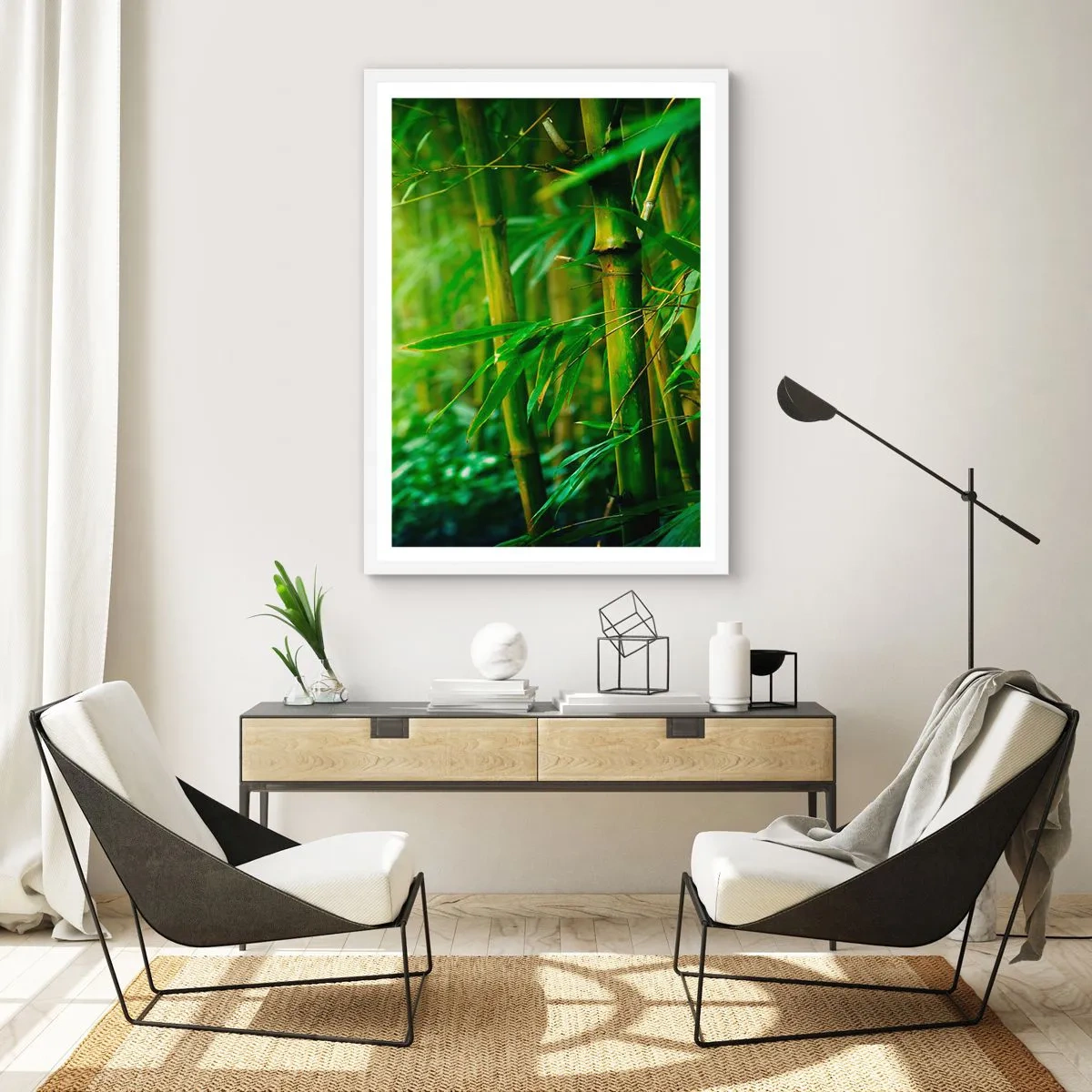 Poster in een witte lijst - Maak kennis met groen zelf - 30x40 cm