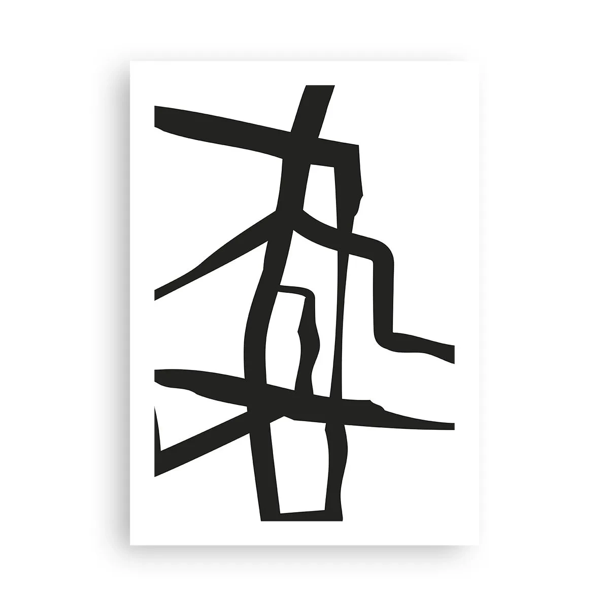 Poster - Zwart-wit ontwerp - 50x70 cm