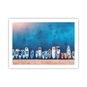 Poster - In één rij - 70x50 cm