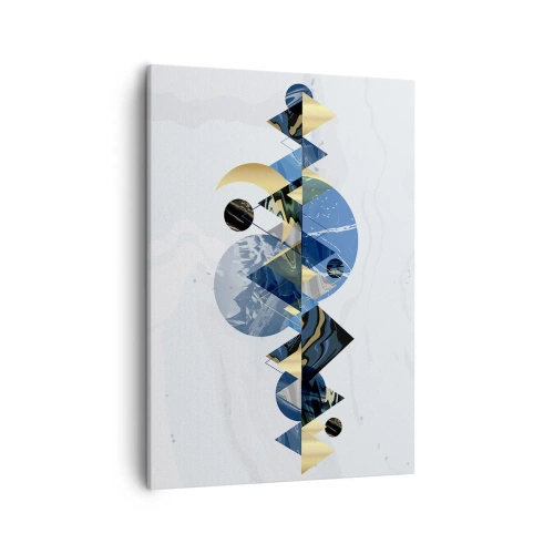 Schilderen op canvas - Geometrisch landschap - 50x70 cm