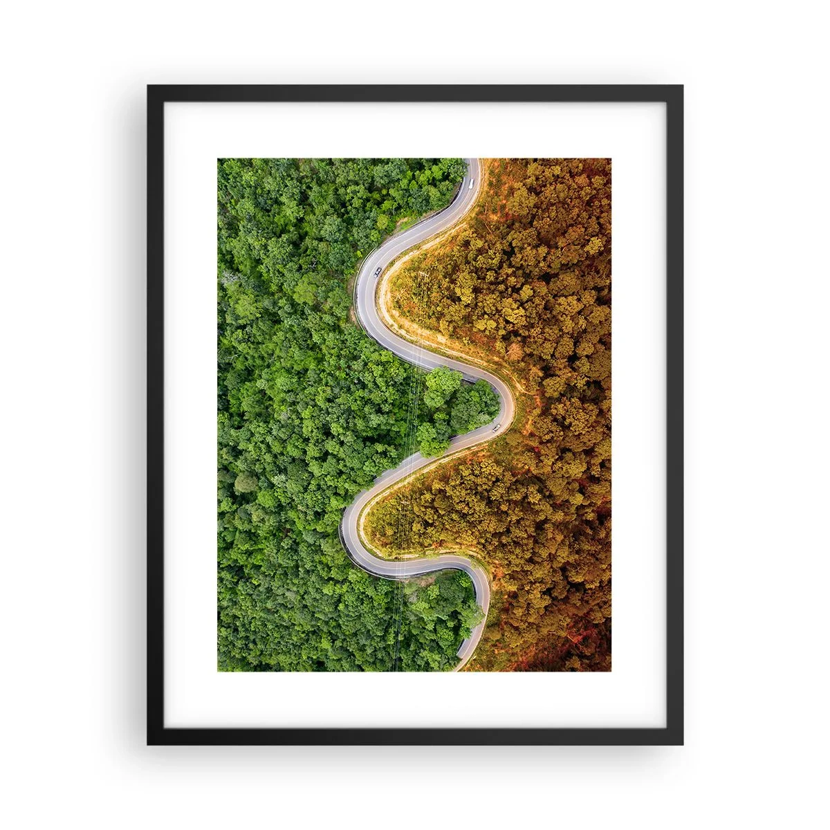 Poster in een zwarte lijst - Grenzen en doorbraken - 40x50 cm