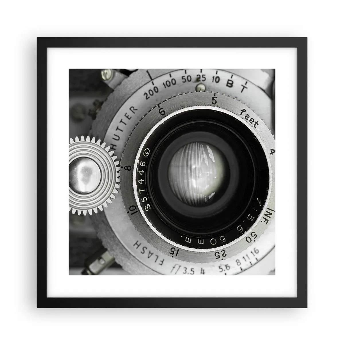 Poster in een zwarte lijst - Een verhaal over Hollywood - 40x40 cm