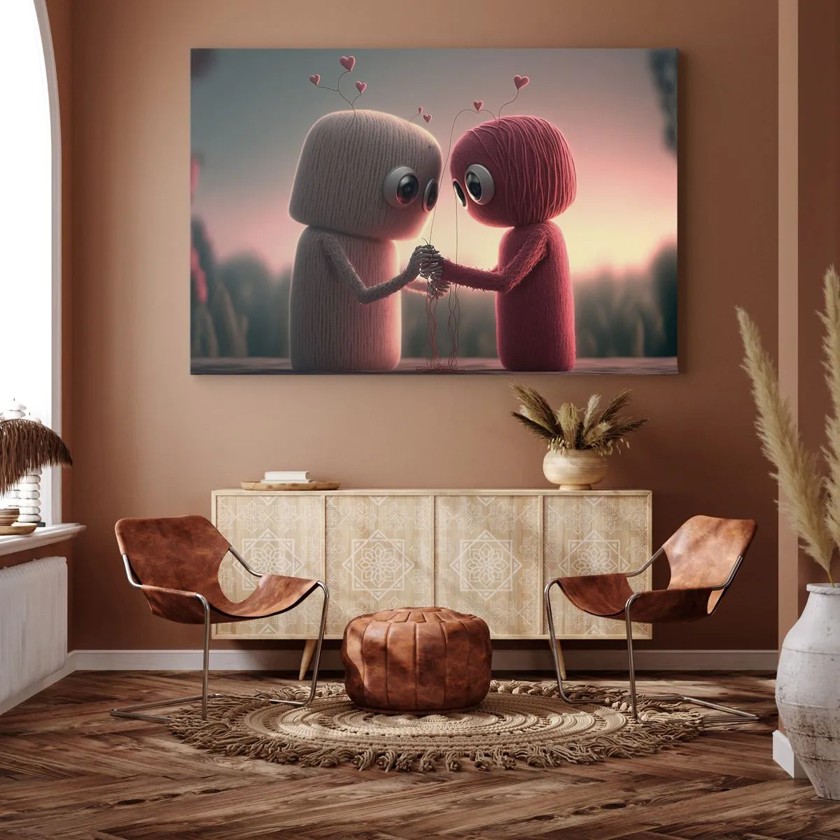 Schilderen op canvas - Iedereen mag liefhebben - 100x70 cm