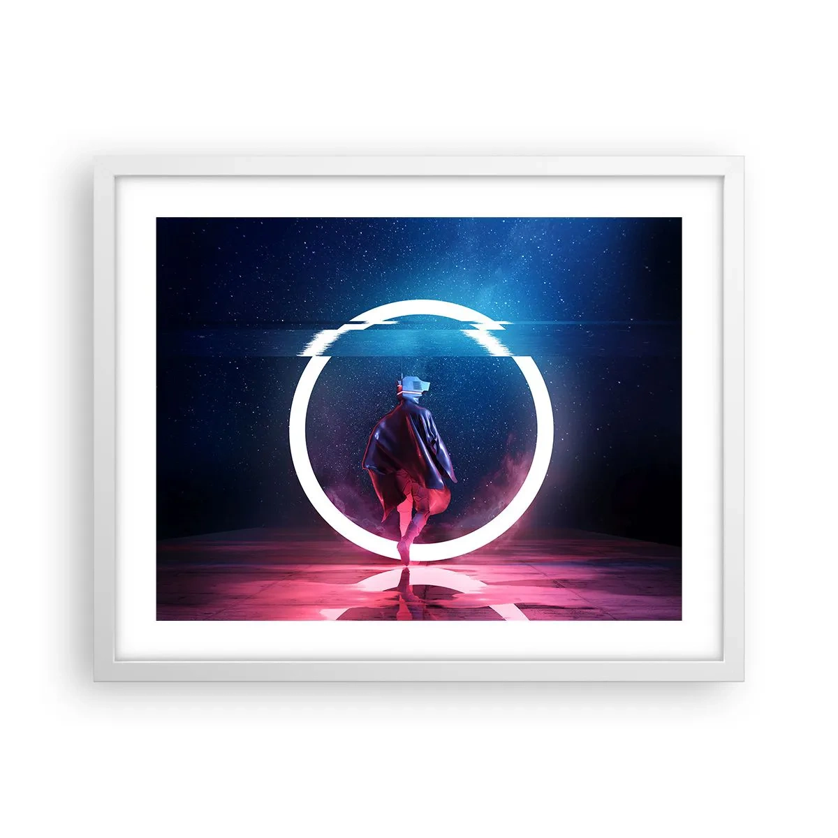 Poster in een witte lijst - Tussen werelden - 50x40 cm