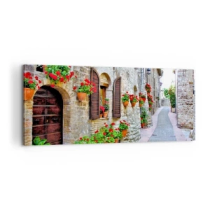 Schilderen op canvas - Italiaanse sfeer - 100x40 cm