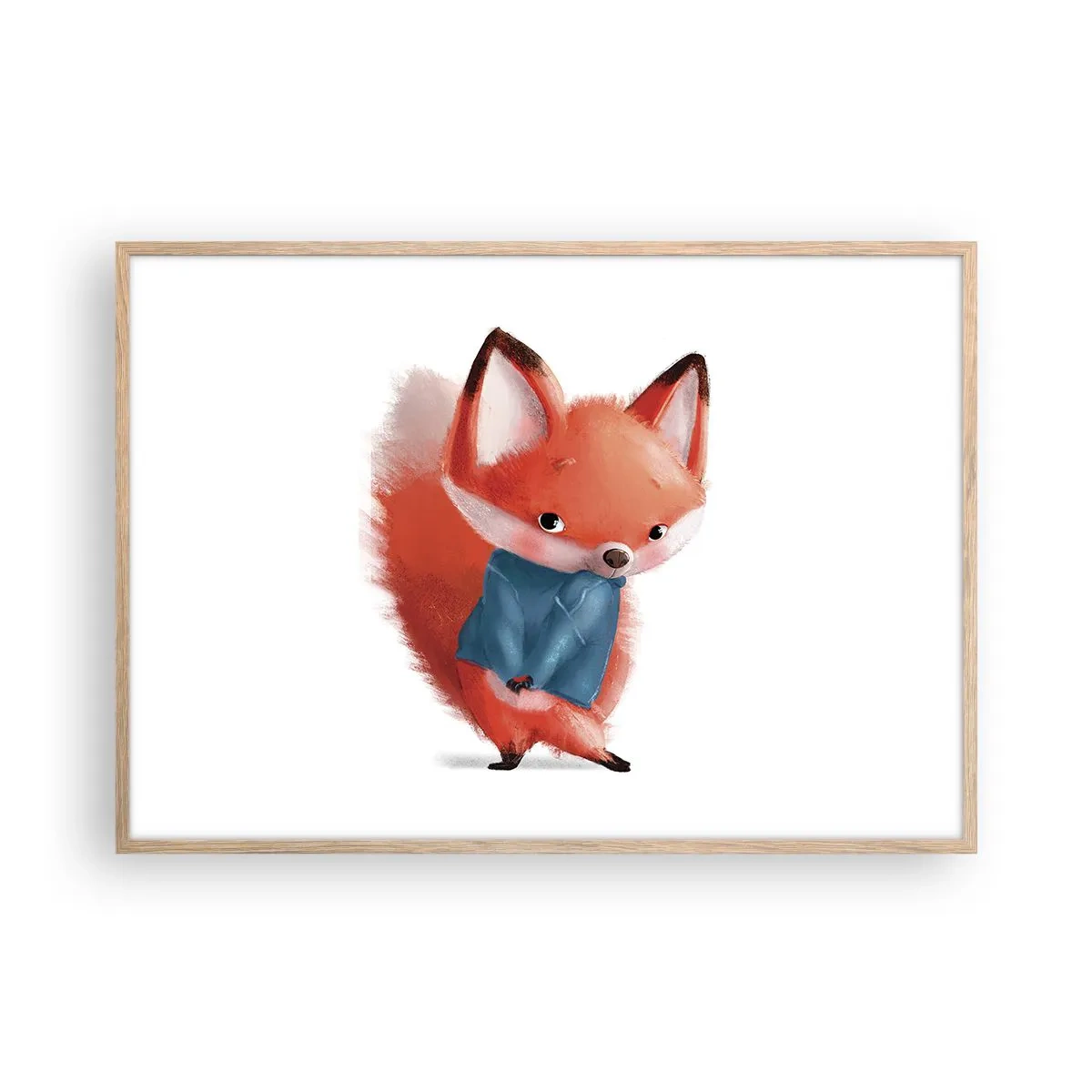 Een poster in een licht eiken lijst - Past het bij me? - 100x70 cm