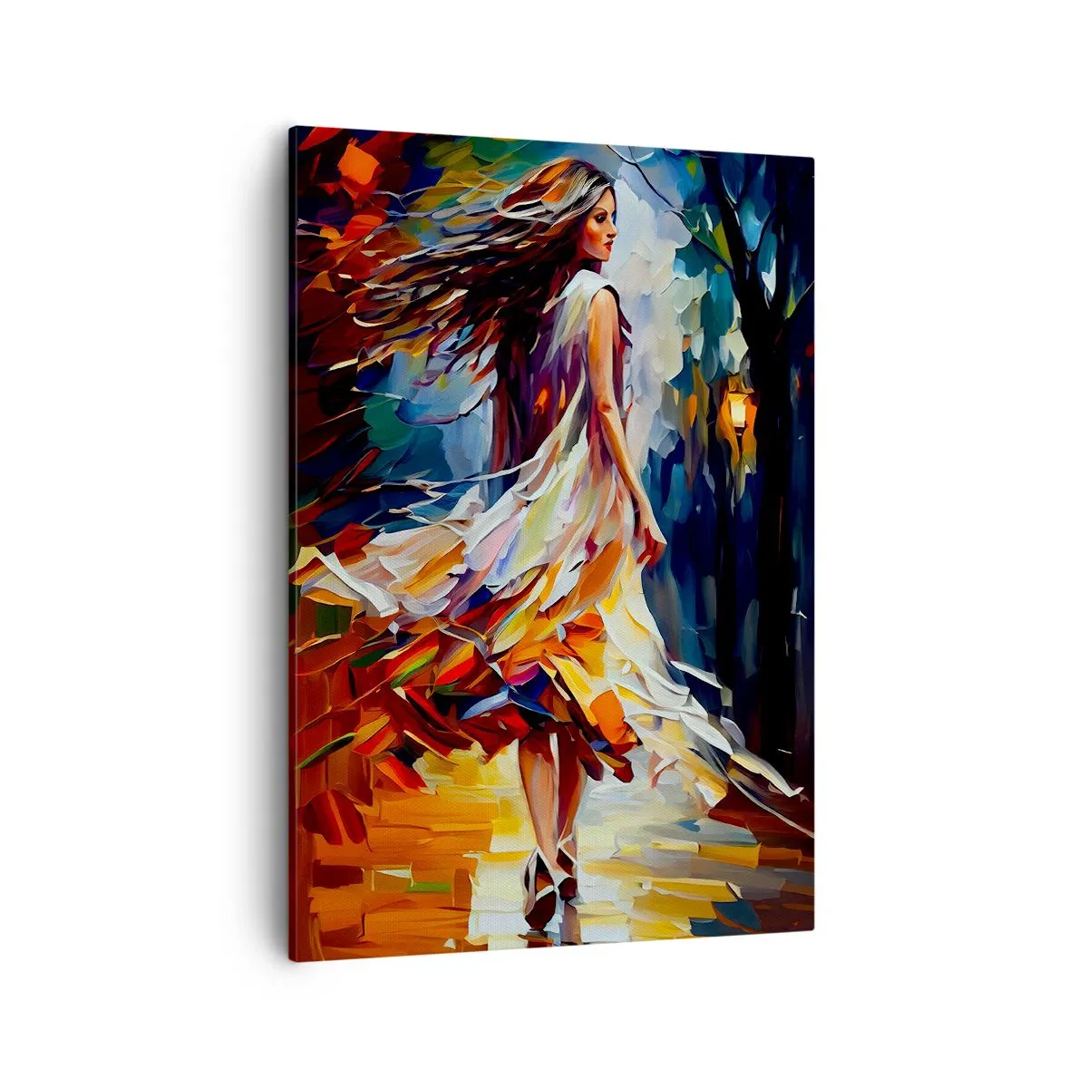 Schilderen op canvas - Herfst meisje - 50x70 cm