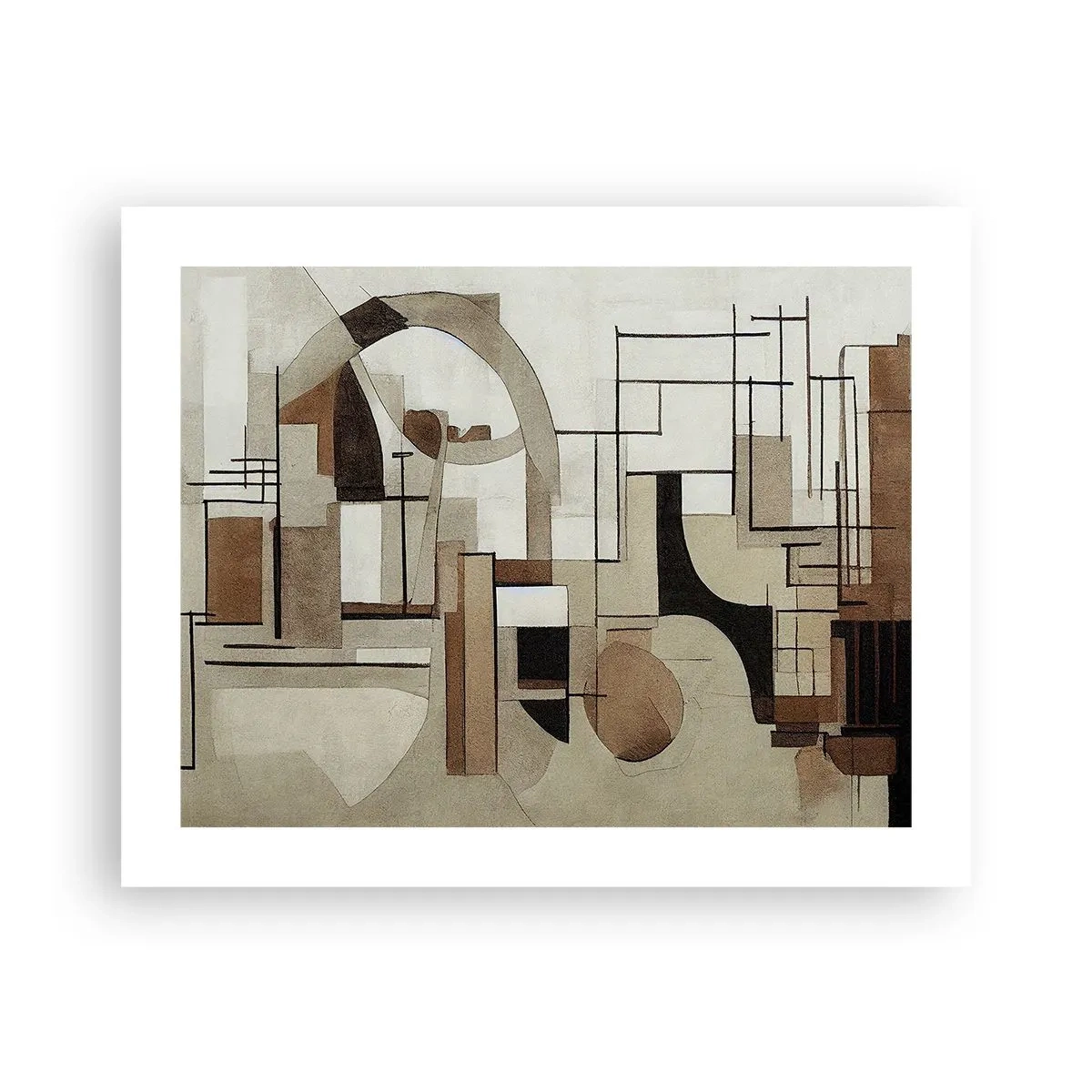 Poster - Stadslandschap 2.0 - 50x40 cm