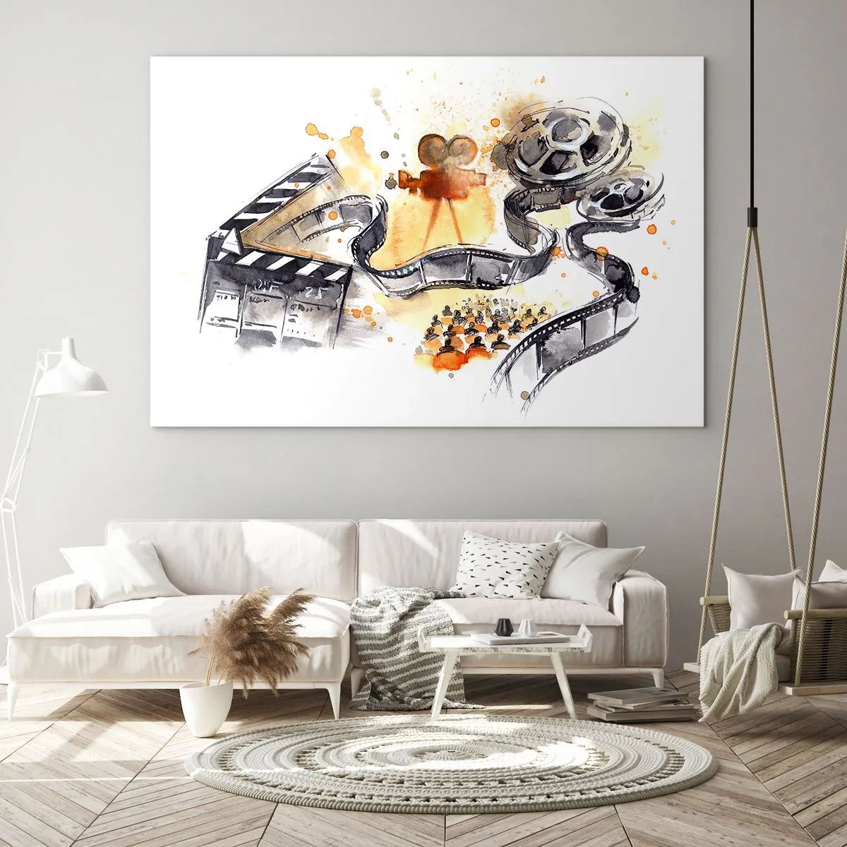 Schilderen op glas - In het land van dromen - 100x70 cm